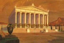 Peinture du temple d'Artémis