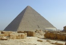 Vue de la pyramide de Kheops