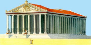 Dessin du temple d'Artémis